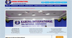 Desktop Screenshot of karunainternational.org