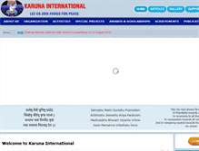 Tablet Screenshot of karunainternational.org
